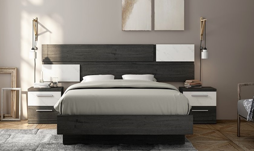 Dormitorio moderno para camas de 150 x 190