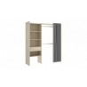 Armario Kit Vestidor Con 1 Cajón Y Cortina